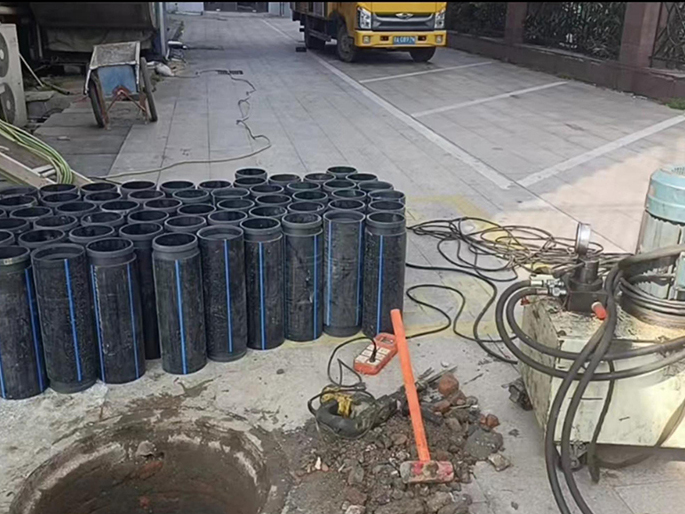 独山PE置换管厂家 DN315置换管 非开挖管短管置换